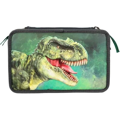 Depesche Dino World - Astuccio triplo - Verde con effetto 3D - 0412475 Depesche Dino World - Astuccio triplo - Verde con effetto 3D - 0412475