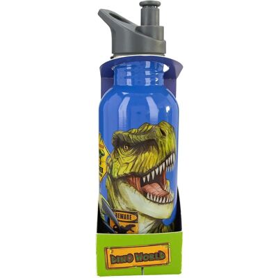 Dino World Rustfritt Stål Drikkeflaske - Lekkasjefri, Holdbar, BPA-fri Dino World Rustfritt Stål Drikkeflaske - Lekkasjefri, Holdbar, BPA-fri