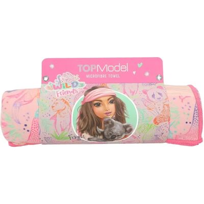 Serviette en microfibre Top Model - Rose, motif koala, 140x75cm - Serviette Serviette en microfibre Top Model - Rose, motif koala, 140x75cm - Serviette