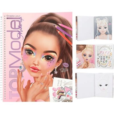 Livre de colori TOPModel - Design créatif avec autocollants Livre de colori TOPModel - Design créatif avec autocollants