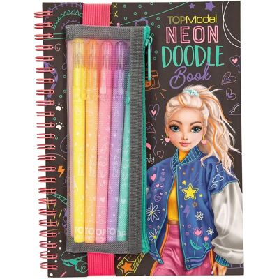 Topmodel Neon Doodle Kniha s Neonovými Perky - Knížka na Doodling Topmodel Neon Doodle Kniha s Neonovými Perky - Knížka na Doodling