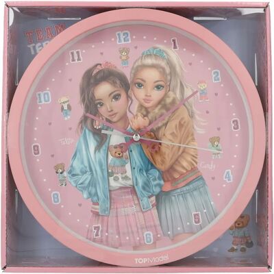 Horloge Murale TOPModel Rose avec Teddy - Horloge Murale Horloge Murale TOPModel Rose avec Teddy - Horloge Murale