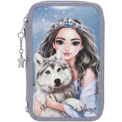 Trousse Triple Wolf Topmodel - Fournitures Scolaires - Publicité Trousse Triple Wolf Topmodel - Fournitures Scolaires - Publicité
