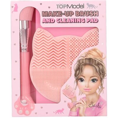 Ensemble beauté TOPModel Pinceau et Coussin de Nettoyage Rose Ensemble beauté TOPModel Pinceau et Coussin de Nettoyage Rose