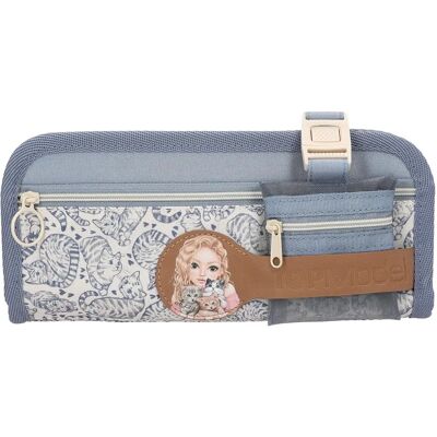 Topmodel CAT LOVE Pencil Tube - Bleu clair et crème - Trousse - Publicité Topmodel CAT LOVE Pencil Tube - Bleu clair et crème - Trousse - Publicité