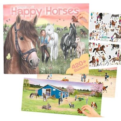 Depesche 0413586 Färgbok - Kreativ hästscen - Färgbok Depesche 0413586 Färgbok - Kreativ hästscen - Färgbok