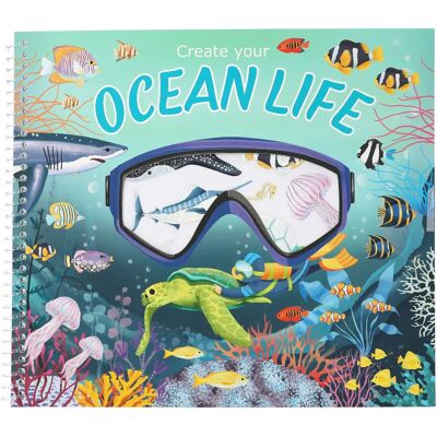 Depesche Ocean Life Malbuch - 16 Seiten, Aufkleber & Ringbindung Depesche Ocean Life Malbuch - 16 Seiten, Aufkleber & Ringbindung
