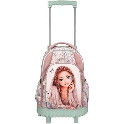 TOPModel Sac d'École Rose avec Trolley - Sac à Dos - Publicité TOPModel Sac d'École Rose avec Trolley - Sac à Dos - Publicité