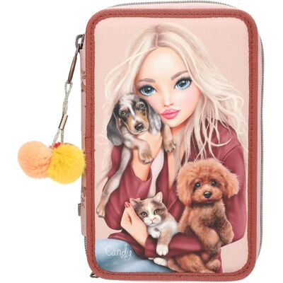 Trousse triple TOPModel FUR EVER FRIENDS - Multicolore - Publicité Trousse triple TOPModel FUR EVER FRIENDS - Multicolore - Publicité