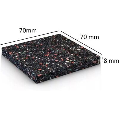 KARIBU - Unterleg-Pads 7 x 7 x 0,8 cm - Underlay pads KARIBU - Unterleg-Pads 7 x 7 x 0,8 cm - Underlay pads