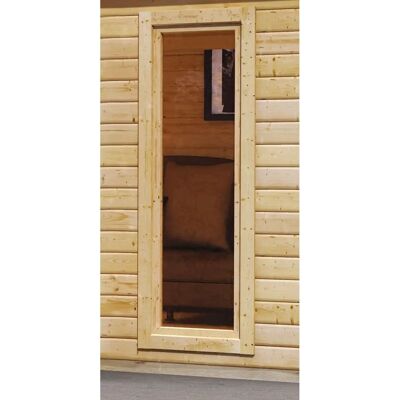 KARIBU - Perlsee 5 - beige - ohne Fußboden - Gartenhaus KARIBU - Perlsee 5 - beige - ohne Fußboden - Gartenhaus