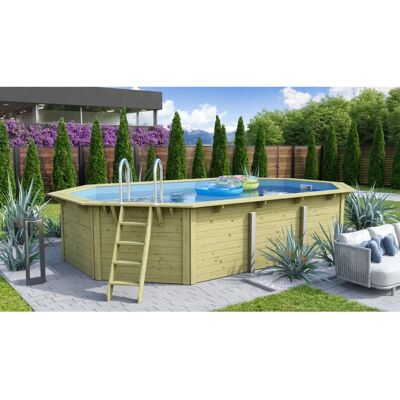 Karibu X4 Holzpool - Blaues Folie - 19150L Karibu X4 Holzpool - Blaues Folie - 19150L