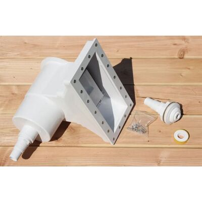 KARIBU Skimmer Filteranlage - Außen Weiß 34,5x38x32 cm KARIBU Skimmer Filteranlage - Außen Weiß 34,5x38x32 cm