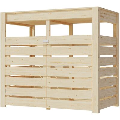 Karibu 51210 Nordische Fichte 2x240L Mülltonnenbox Karibu 51210 Nordische Fichte 2x240L Mülltonnenbox