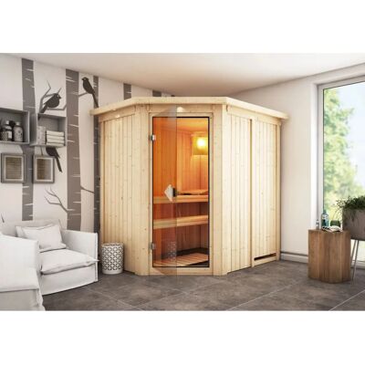 Karibu Sauna Saja mit Glastür - Sauna Typ Karibu Sauna Saja mit Glastür - Sauna Typ
