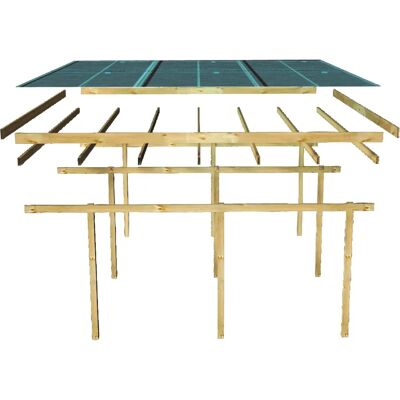 KARIBU Eco 2 Carport - Witterungsbeständig - 1 Fahrzeug KARIBU Eco 2 Carport - Witterungsbeständig - 1 Fahrzeug