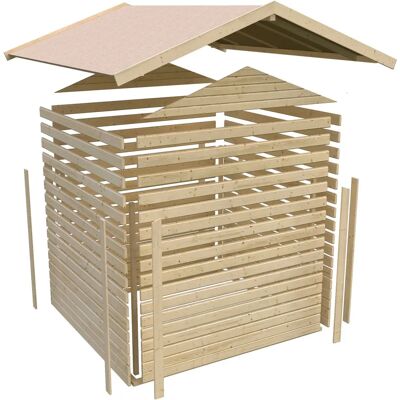 KARIBU Doris 3 Gartenhaus - Holz, Natur, 3,07 qm KARIBU Doris 3 Gartenhaus - Holz, Natur, 3,07 qm
