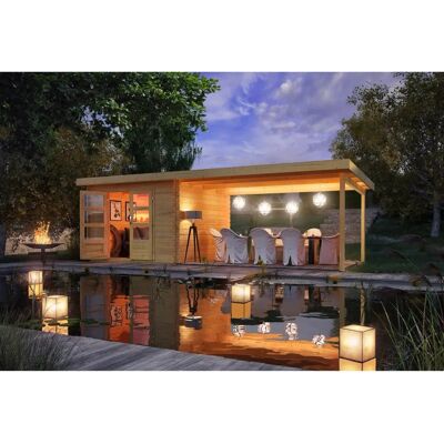 KARIBU Gartenhaus Ringköbing - Nordisches Holz, 679x297cm - Gartenhaus KARIBU Gartenhaus Ringköbing - Nordisches Holz, 679x297cm - Gartenhaus