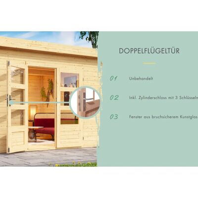 Gartenhaus KARIBU Triberg 6 - Holz, Beige Gartenhaus KARIBU Triberg 6 - Holz, Beige