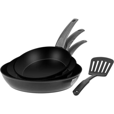 GRÄWE - Aluminium-Pfannenset - Ø20/Ø24/Ø28 - Pan Set GRÄWE - Aluminium-Pfannenset - Ø20/Ø24/Ø28 - Pan Set