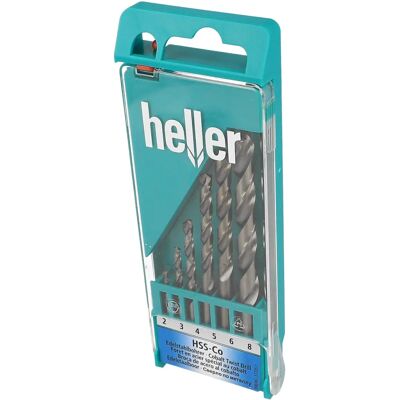Heller 17735 D Cobalt Twist Drill Set - Metal, Stainless Steel, DIN 338 Heller 17735 D Cobalt Twist Drill Set - Metal, Stainless Steel, DIN 338