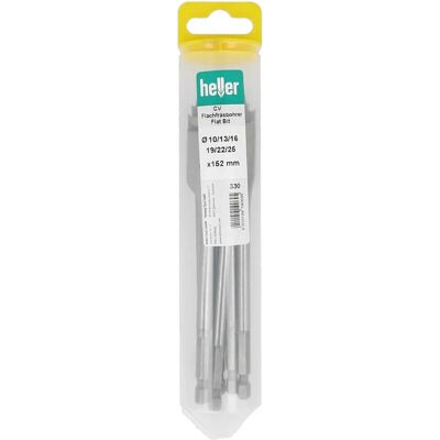 Heller Tools 19069 5 Juego de Brocas Planas para Madera - Acero Templado, 6 Tamaños Heller Tools 19069 5 Juego de Brocas Planas para Madera - Acero Templado, 6 Tamaños