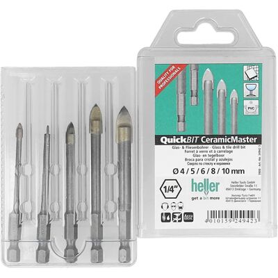 Heller Tools GmbH Bohrerset QuickBit CeramicMaster 5-tlg - Bohrset Heller Tools GmbH Bohrerset QuickBit CeramicMaster 5-tlg - Bohrset