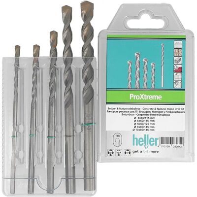 Heller Tools ProXtreme 28264 2 Jeu de Forets en Carbure pour Béton - 5 Pièces - Publicité Heller Tools ProXtreme 28264 2 Jeu de Forets en Carbure pour Béton - 5 Pièces - Publicité