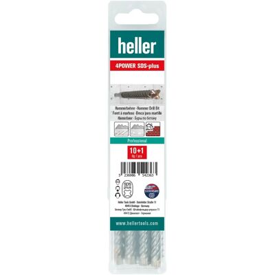 Heller 4Power SDS-Plus Hammerbohrer - Beton, 8mm, 210mm Heller 4Power SDS-Plus Hammerbohrer - Beton, 8mm, 210mm