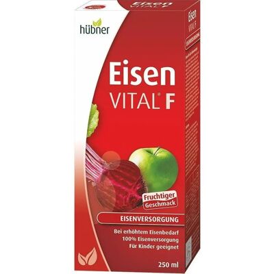 Hubner Iron Vital F - Jarabe de hierro, vitamina C para anemia y fatiga Hubner Iron Vital F - Jarabe de hierro, vitamina C para anemia y fatiga