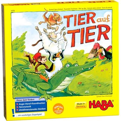 Juego Didáctico HABA - Pirámide de Animales - Juego de equilibrio de madera Juego Didáctico HABA - Pirámide de Animales - Juego de equilibrio de madera