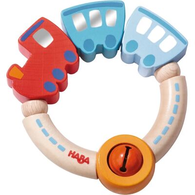 HABA 003871 Jouet en peluche en hêtre - Hochet sensoriel - Publicité HABA 003871 Jouet en peluche en hêtre - Hochet sensoriel - Publicité