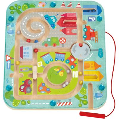 HABA Jeu Labyrinthe Magnétique Jaune - Jouet Éducatif HABA Jeu Labyrinthe Magnétique Jaune - Jouet Éducatif