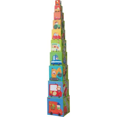 HABA 301 524 Kolorowe pojazdy i zawody klocki HABA 301 524 Kolorowe pojazdy i zawody klocki