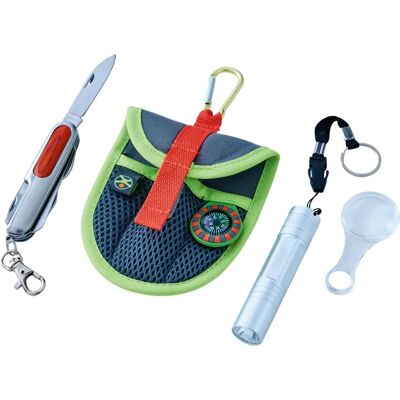 HABA Terra Kids Verkennerskit - Kompas, Vergrootglas, Zakmes - 24.3x21.3x3.5 cm HABA Terra Kids Verkennerskit - Kompas, Vergrootglas, Zakmes - 24.3x21.3x3.5 cm