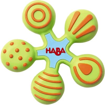 Anello da dentizione verde HABA - Silicone multicolore Anello da dentizione verde HABA - Silicone multicolore