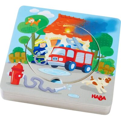 HABA Holzpuzzle Feuerwehr-Einsatz - Mehrschichtiges Holzpuzzle - Feuerwehr HABA Holzpuzzle Feuerwehr-Einsatz - Mehrschichtiges Holzpuzzle - Feuerwehr