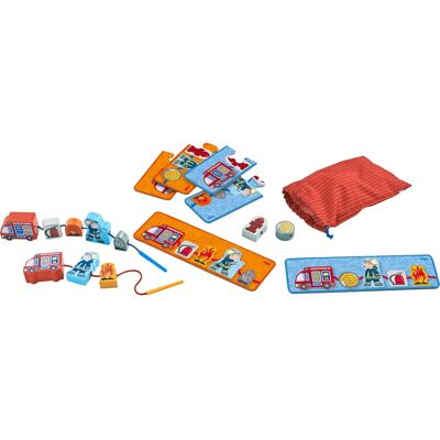 HABA Feuerwehr Spielzeug - Holz-Fädelspiel für Kinder HABA Feuerwehr Spielzeug - Holz-Fädelspiel für Kinder