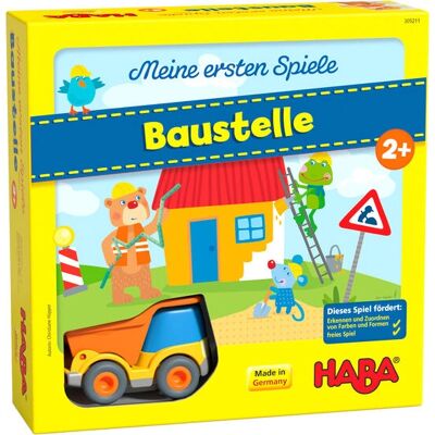 HABA Meine ersten Spiele - Baustelle - Kooperatives Kinderspiel ab 2 Jahren HABA Meine ersten Spiele - Baustelle - Kooperatives Kinderspiel ab 2 Jahren