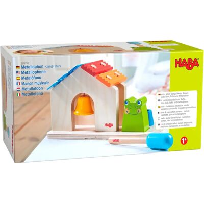 HABA Metallofón Casa del Sonido - Instrumento Musical Infantil HABA Metallofón Casa del Sonido - Instrumento Musical Infantil