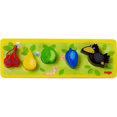 Puzzle en Bois Verger de Fruits HABA - 5 Pièces - Publicité Puzzle en Bois Verger de Fruits HABA - 5 Pièces - Publicité