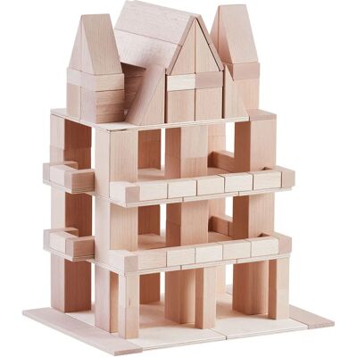 HABA Clever-Up! 4.0 Baustein-System - Pädagogisches Holzspielzeug HABA Clever-Up! 4.0 Baustein-System - Pädagogisches Holzspielzeug