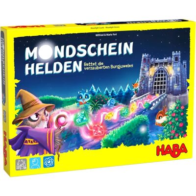 HABA Księżycowi Bohaterowie - Magiczna Gra Planszowa z 3D Zamkiem - 2-4 Graczy 5+. HABA Księżycowi Bohaterowie - Magiczna Gra Planszowa z 3D Zamkiem - 2-4 Graczy 5+.
