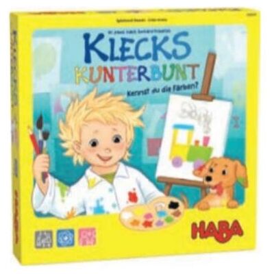 HABA 306669 Jeu de Société Coloré - Klecks Kunterbunt - 15 Min pour Enfants HABA 306669 Jeu de Société Coloré - Klecks Kunterbunt - 15 Min pour Enfants
