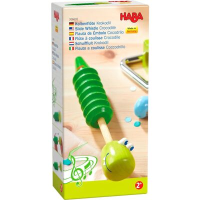 HABA Motorikspielzeug - Holzflöte Krokodil - 14,5cm - Kinder Musikinstrument HABA Motorikspielzeug - Holzflöte Krokodil - 14,5cm - Kinder Musikinstrument