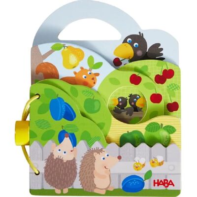 HABA Livre bébé en bois Verger - Motricité & Animaux HABA Livre bébé en bois Verger - Motricité & Animaux