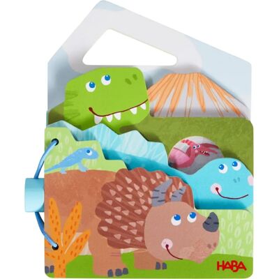 Haba Drewniana Książka dla Niemowląt Dinozaury - Baby Wooden Book Haba Drewniana Książka dla Niemowląt Dinozaury - Baby Wooden Book