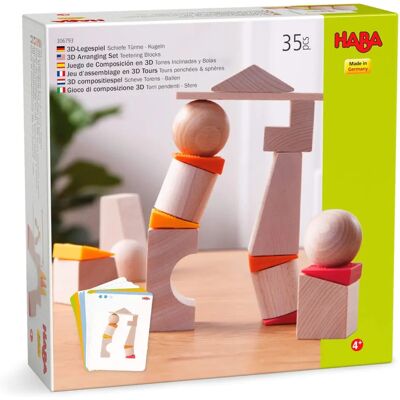 HABA 3D Zestaw Budowlany - Niestabilne Wieże, Mosty HABA 3D Zestaw Budowlany - Niestabilne Wieże, Mosty