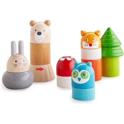 Haba 1306960001 - Jouet empilable d'animaux de la forêt - Jouet éducatif en bois Haba 1306960001 - Jouet empilable d'animaux de la forêt - Jouet éducatif en bois
