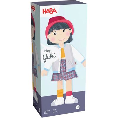 HABA Yuki - Färgglad Tygdocka - Barnleksak HABA Yuki - Färgglad Tygdocka - Barnleksak